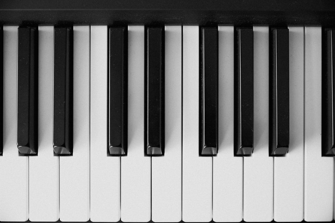 black and white piano keys