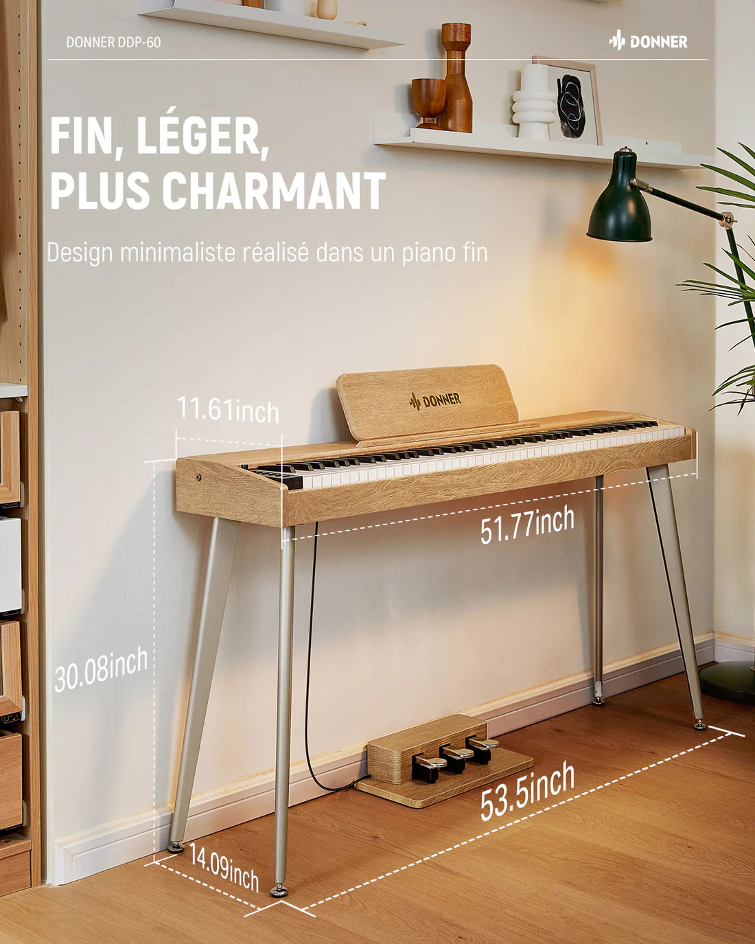 Donner DDP-60 +Piano LED Plus 2026®