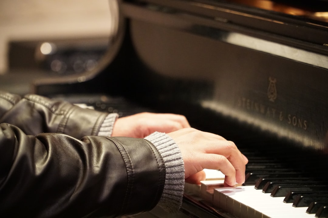 a person playing the piano
